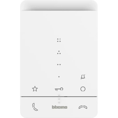 BTicino Аудио handsfree Classe 100A16E със звънец бяла - 344282 (344282)