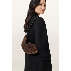 AllSaints чанта тип хобо дамска от велур LUNA (W681XD)