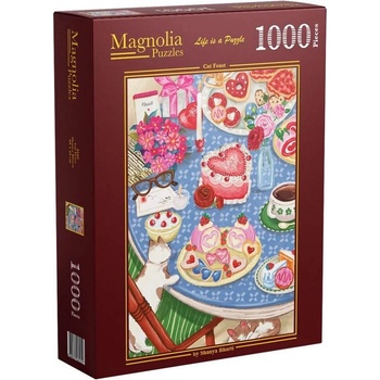 Magnolia Пъзел Magnolia от 1000 части - Котешко пиршество (9107)