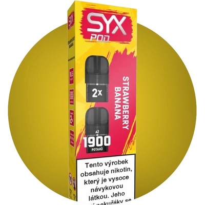 Syx Pod Strawberry Banana 16,5 mg 2x950 potáhnutí 1 ks – Zboží Dáma