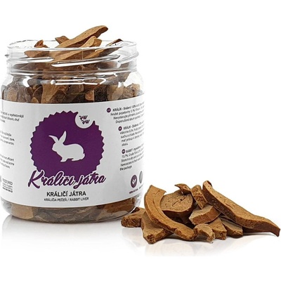 Raw Raw maškrty mrazom sušená králičia pečeň 80 g
