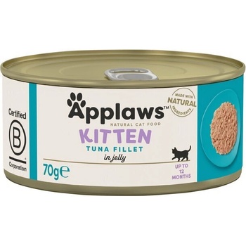 Applaws Kitten Tin with Tuna Месни хапки за котенца с риба тон в желе 70gr