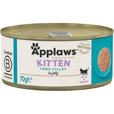 Applaws Kitten Tin with Tuna Месни хапки за котенца с риба тон в желе 70gr