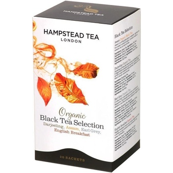Hampstaed Tea London BIO selekce černých čajů 20 ks
