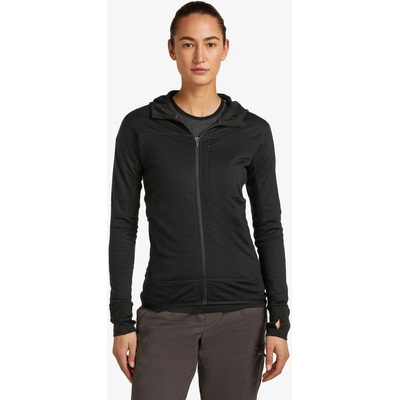 Icebreaker Merino Blend 300 RealFleece Descender LS Zip Hoodie blk