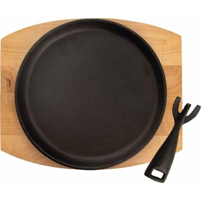 Orion Pánev Litina 22 cm 112904 s prkénkem madlo