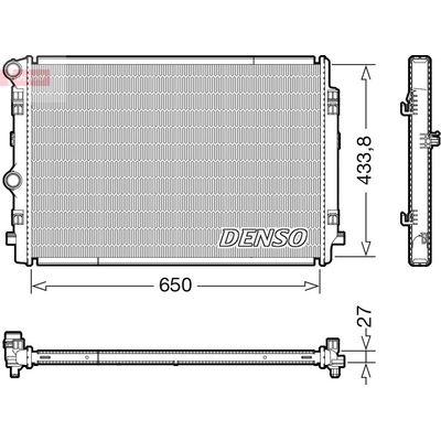 Chladič vody pro motor DENSO DRM02044