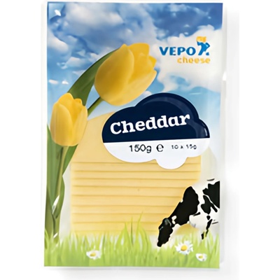 Vepo Cheddar plátky 50% 150 g