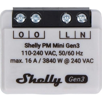 Shelly PM Mini Gen3 modul na meranie spotreby do 16A (WiFi, Bluetooth) SHELLY-PM-Mini-Gen3-1594