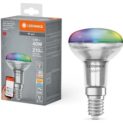 Ledvance Ledvance LED RGBW Stmívatelná žárovka SMART+ E14/3,3W/230V 2700-6500K Wi-Fi