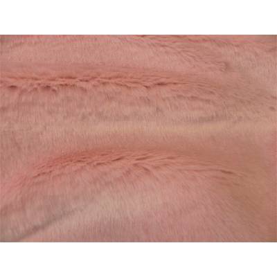 Umelá kožušina, púdrovo ružová, 19 mm vlas metráž: min. 0,2 bm