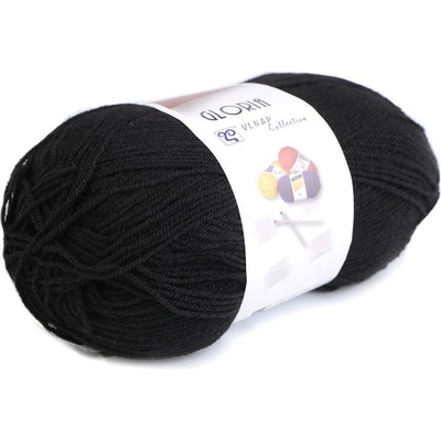 Prima-obchod Pletací příze Gloria 50 g, barva 10 (59005) černá