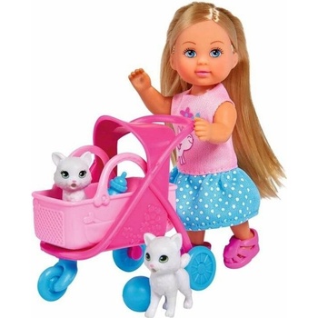 SIMBA Bábika Evi s kočíkom