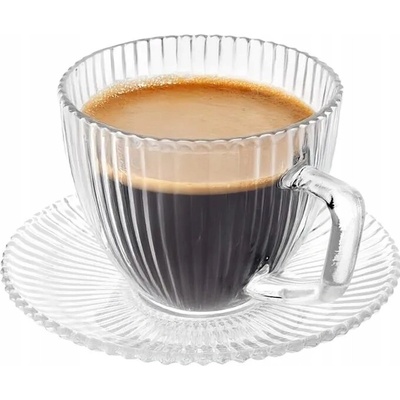 Design Šálek s podšálkem na kávu Altom Selena pruhovaný 250 ml