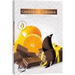 BISPOL Ароматни свещи Bispol Aura - Chocolate-Orange, 6 броя (p15-340)