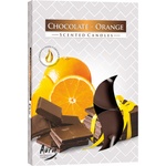 BISPOL Ароматни свещи Bispol Aura - Chocolate-Orange, 6 броя (p15-340)