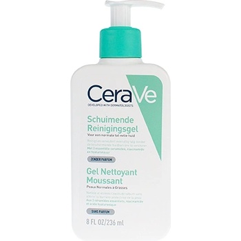 CeraVe Foaming Cleanser почистващ пенещ гел за нормална до мазна кожа 236 мл