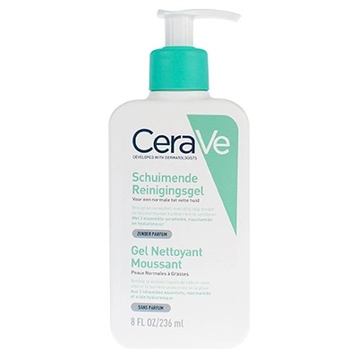 CeraVe Foaming Cleanser почистващ пенещ гел за нормална до мазна кожа 236 мл