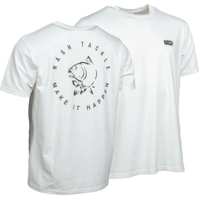 NASH tričko Make It Happen T-Shirt Carp Logo ecru