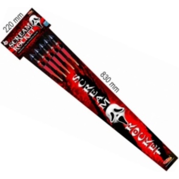 Rakety Scream Rocket set 6 ks