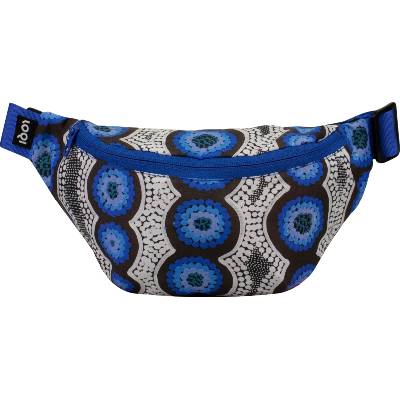 Чантичка за кръста LOQI Artist Kirsten Nangala Egan Water Dreaming от рециклиран материал синя (BB.KE.WD)