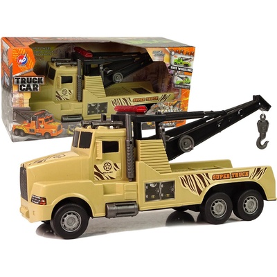 LEAN Toys Auto odtahový vůz Silniční asistence Hnědé lano 1:10