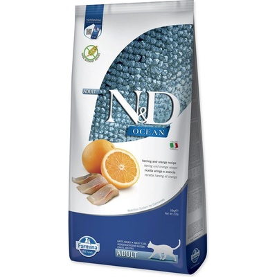 N&D OCEAN CAT GF Adult Herring & Orange 10 kg