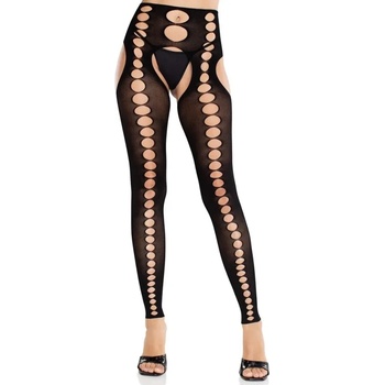 Image 1 of Чорапогащник с жартиерен ефект, екстравагантен - Stockings Black S/M/L (D-243089)