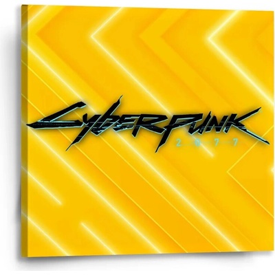 Sablio Obraz Cyberpunk 2077 Žltý - 50x50 cm