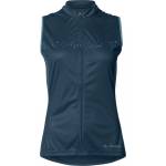 Vaude Дамски потник за колоездене Vaude Women's Posta Full Zip Tricot SL Cycling singlet - Dark Sea Uni - размер 40 (EU) (156-1885-0213)
