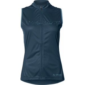 Vaude Дамски потник за колоездене Vaude Women's Posta Full Zip Tricot SL Cycling singlet - Dark Sea Uni - размер 40 (EU) (156-1885-0213)