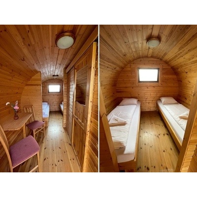 Stylové ubytování v originálním dřevěném sudu pro dva včetně snídaně