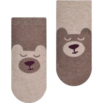 dětské kotníkové ponožky Two Bears hnědá