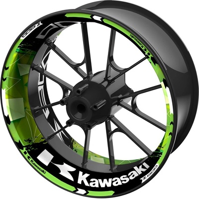 SEFIS jednodielne polepy na kolesá KAWASAKI Z800 Triangle Dark