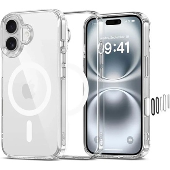 Tech-Protect Калъф Tech-Protect Flexair Hybrid CC Magsafe за iPhone 16 - прозрачен (5906302322671)