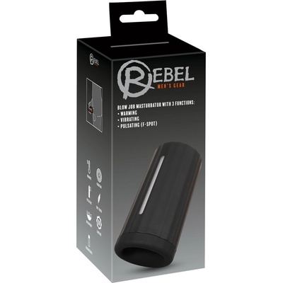 Rebel Blow Job Masturbator with 3 Functions Black