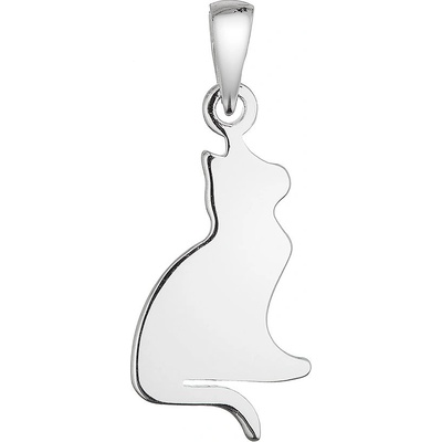 Evolution Group Stříbrný přívěsek kočka 64096