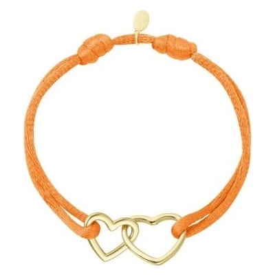 Ornamenti pozlacený náramek Hearts Orange gold OOR300089
