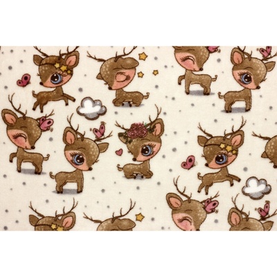 Coral fleece Soft - Dětský vzor bambi