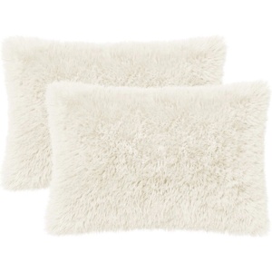 vidaXL Калъфка за възглавница 2 pcs HEERLEN Бяло 40 x 60 cm ПВ флийс (909357)