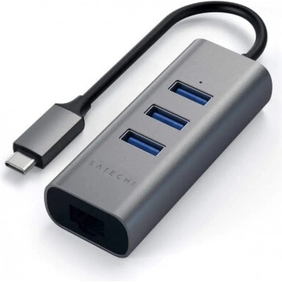 Satechi HUB USB Satechi Aluminium Type-C Hub (3x USB 3.0, Ethernet)