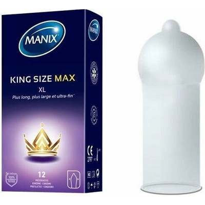 Manix King Size Max 12 ks tenké latexové 56 mm