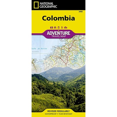 Kolumbie Adventure Map GPS komp. NGS