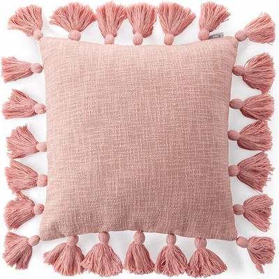 Takoy ASTI v boho štýle z hrubej bavlnenej látky so strapcami po bokoch-HF-425501 45 x 45 cm