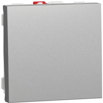 Schneider Electric SE Еднополюсен ключ 2 мод. цвят Алуминий Unica - NU320130 (NU320130)