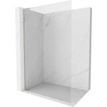 Mexen Kioto-X L Стена за душ Walk-in 90 x 200 см, прозрачна 10 мм, матиран никел - 800-090-107-97-00-X (800-090-107-97-00-X)