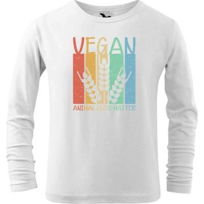 Dobrý triko Dětské bavlněné triko Vegan Bílá