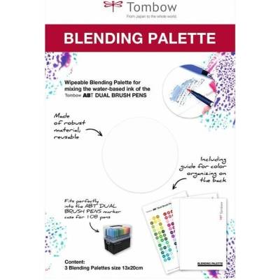 Tombow Tombow Paleta na miešanie farieb, 3 ks (BLENDINGPAL-L-3P)