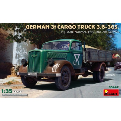 MiniArt German 3t Cargo Truck 3 6-36S Military Service 1:35