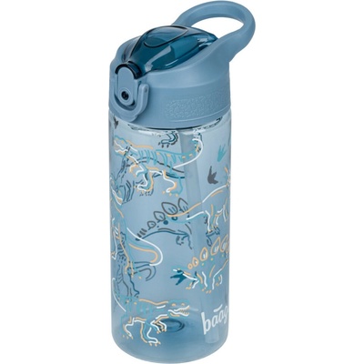 Baagl tritanová fľaša na nápoje so slamkou Dino, 500 ml